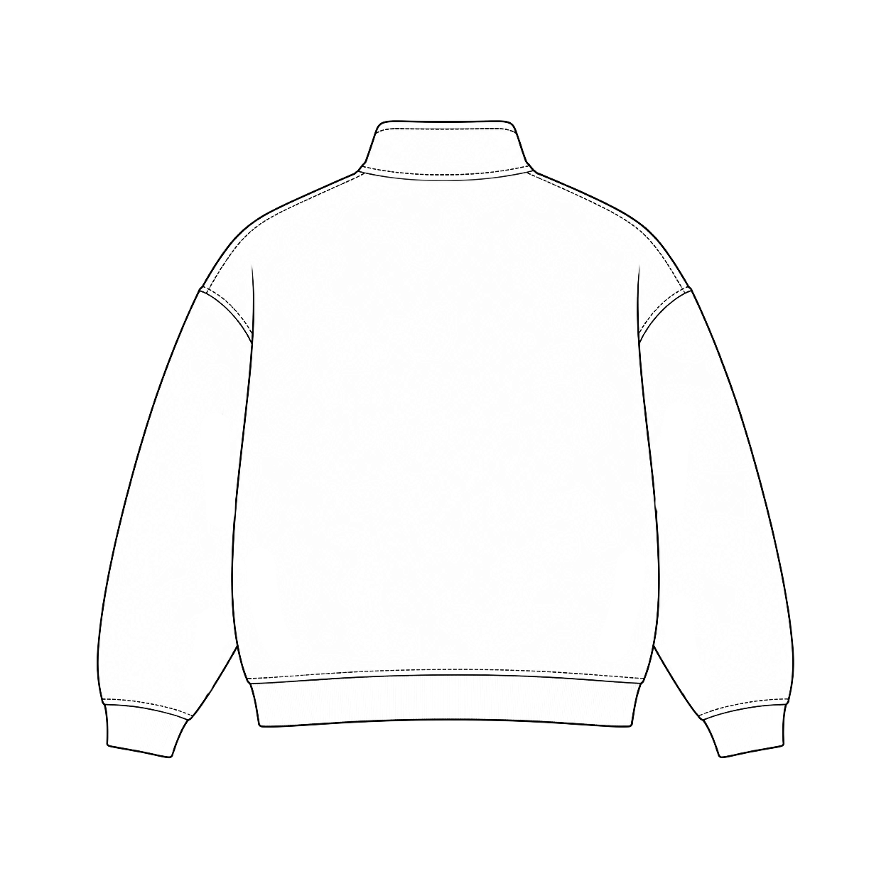 Quarterzip Pullover, back view