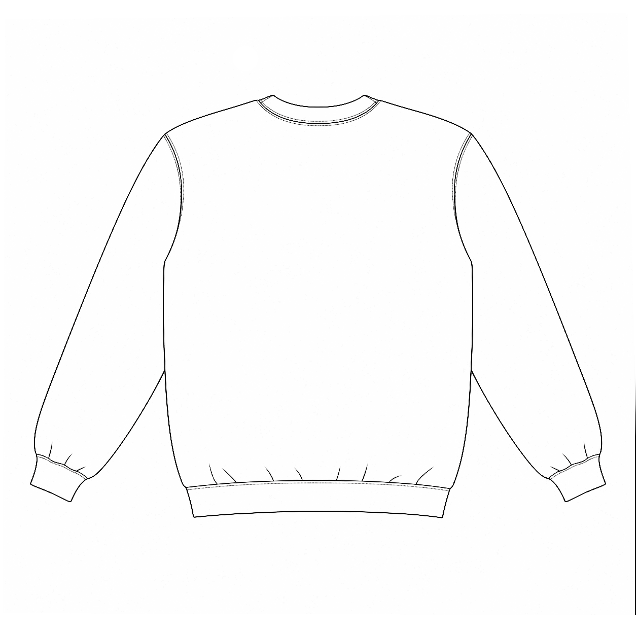 Standard Crewneck Sweatshirt, back view