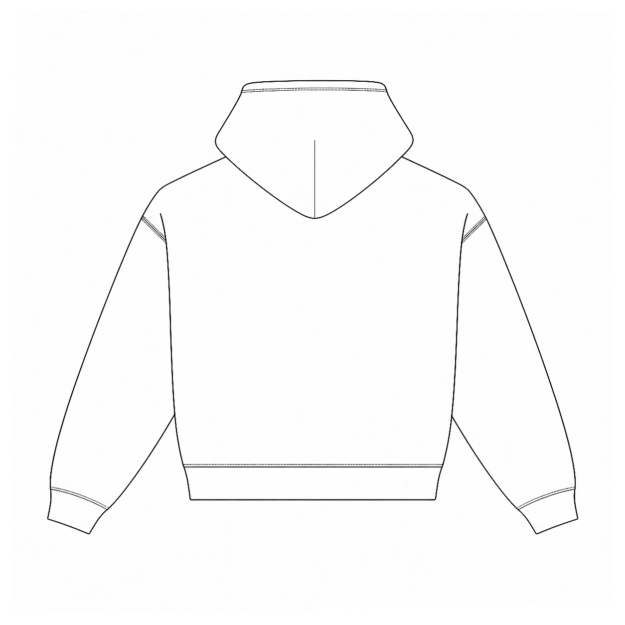 Zip-Up Sweatshirt, back view