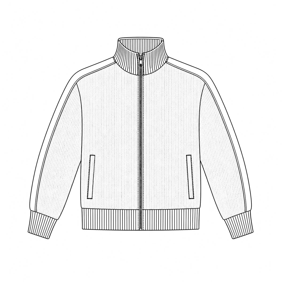 Knit Zip-Up Sweater