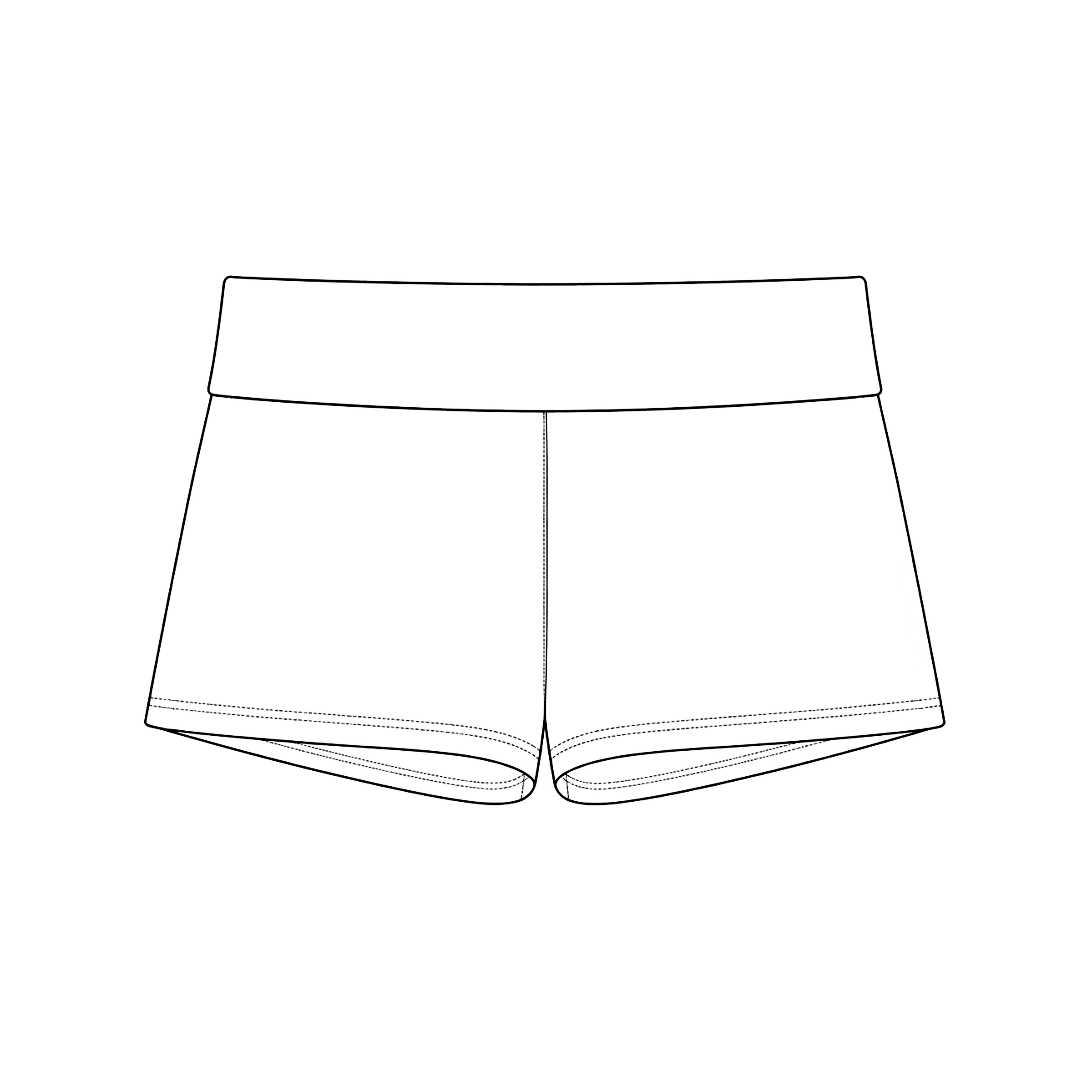 Jersey Foldover Shorts