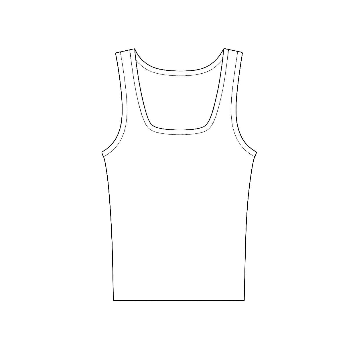 Square Neck Tank Top