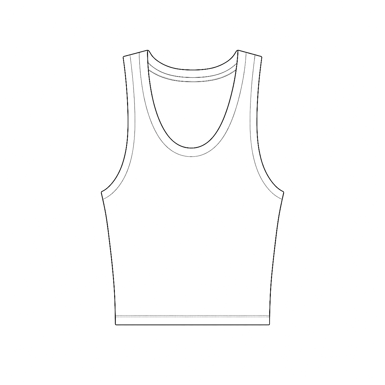 Standard Cropped Tank Top