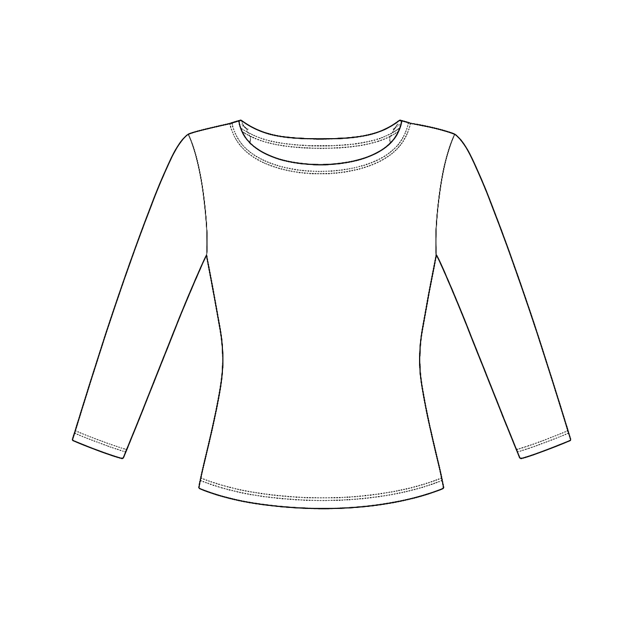 3/4 Longsleeve Top